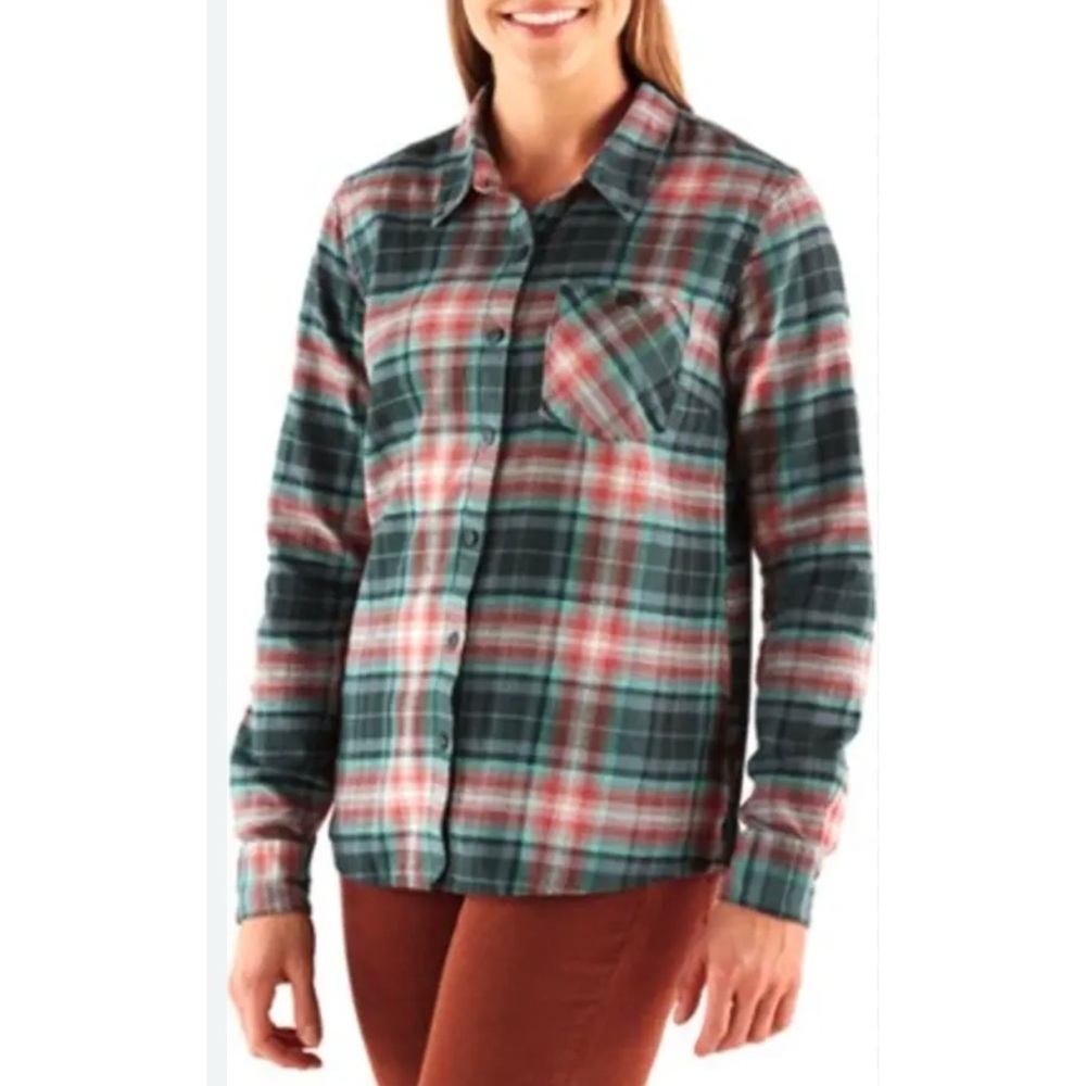 PATAGONIA |‎ Women’s Heywood Flannel Plaid Organic Cotton Button Up Shirt Sz. 2